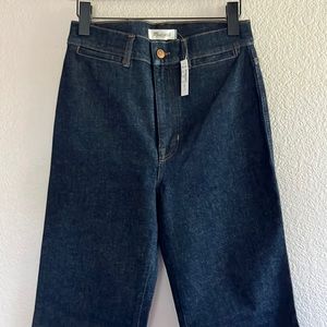 NWT Madewell 11” High Rise Flare Dark Denim Jeans
